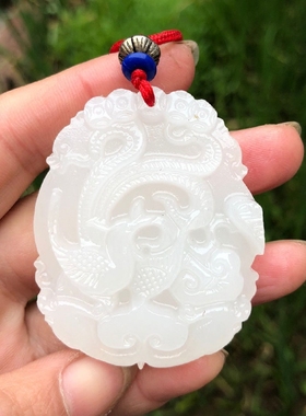 浴火凤凰朱雀玉佩证书吊坠