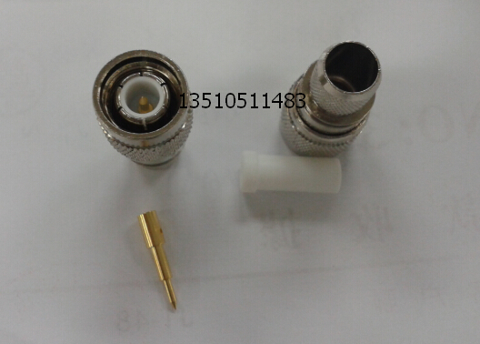 TNC-J-7射频同轴连接器 工业级TNC公压接RG213跳线高频TNC公-7D头