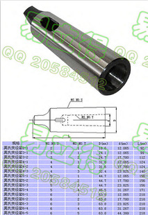 MT3 MT5 变径套 MT2 MT4 莫氏扁尾式