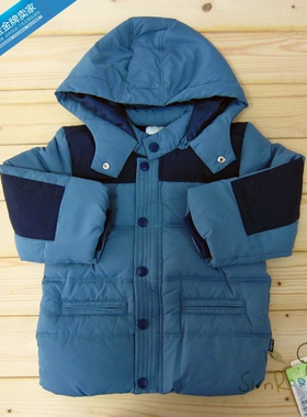 【4折】阳光鼠冬装童装 男童活帽羽绒服 特价连帽厚外套90/100码