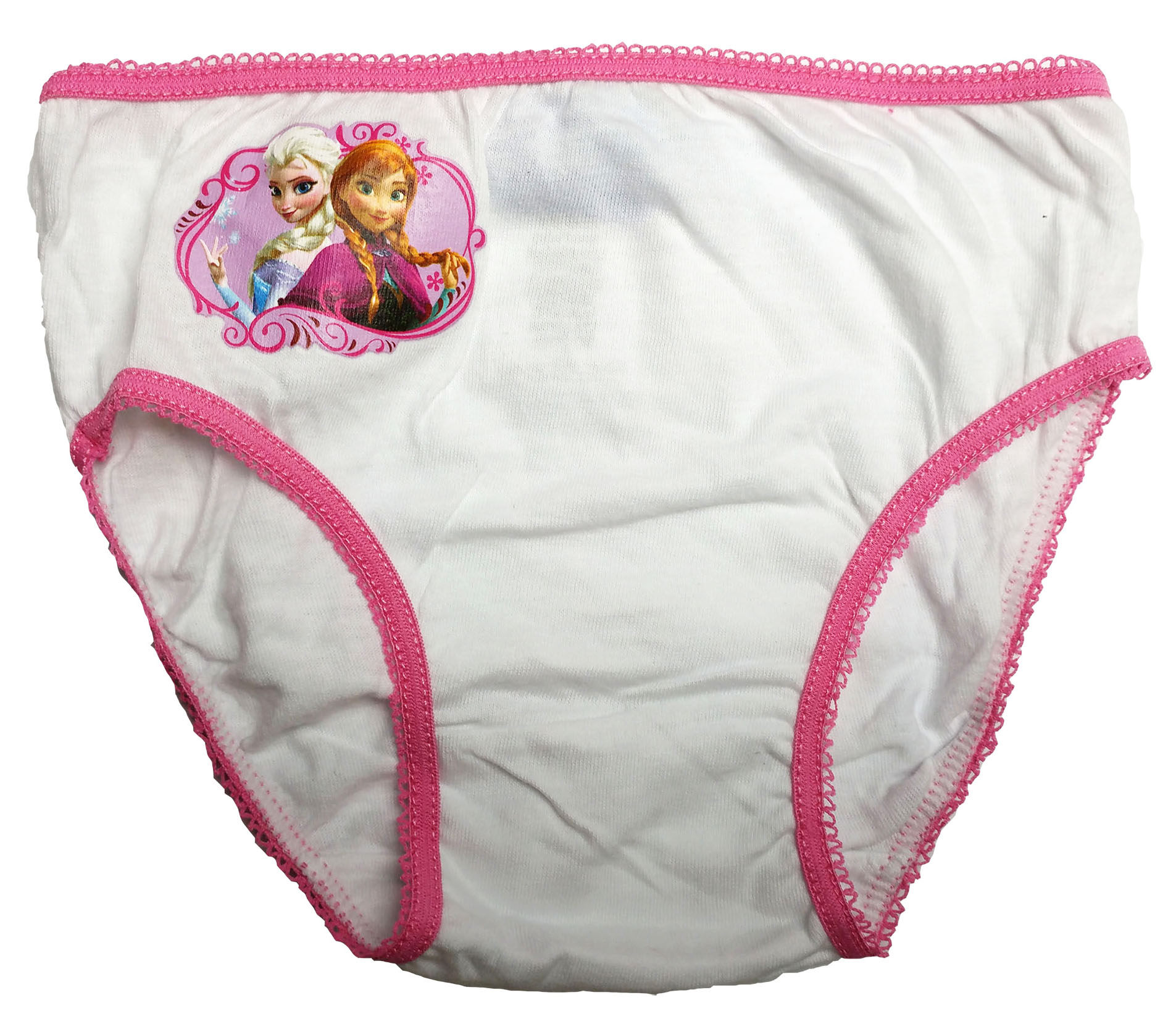 disney 2-3岁女童白色冰雪奇缘全棉三角内裤短裤