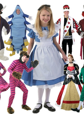 COS化装舞会服装 疯帽子仙境兔 爱尔兰妖精  柴郡猫 梦幻爱丽丝