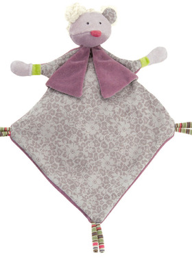 现货特价清仓Moulin Roty超柔软口水巾老鼠安抚巾0-1岁660014