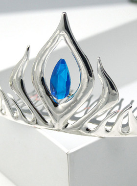 动漫圣诞饰品 冰雪奇缘Frozen Elsa加冕皇冠王冠cosplay头饰 发梳