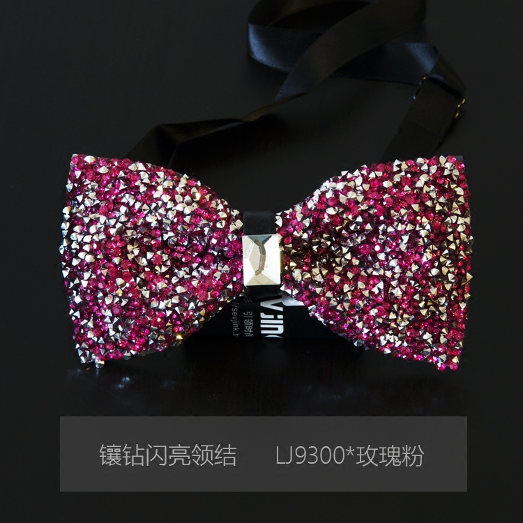夏季新款男士领结 韩版领结 结婚新伴郎领结红 璀璨钻石9色可选