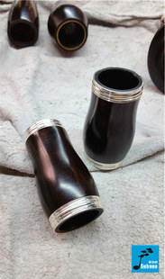 进口乌木单簧管二节黑管调音节配件镀银短节改善音质热销包邮