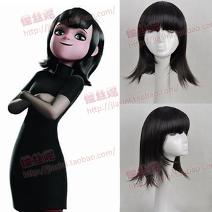 cos 精灵旅社-吸血鬼之女梅维丝 mavis 假发 反翘 cosplay假发