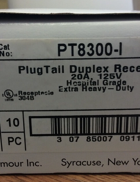 Pass Seymour PT8300(医疗级美标 电源插安装 简易安全)