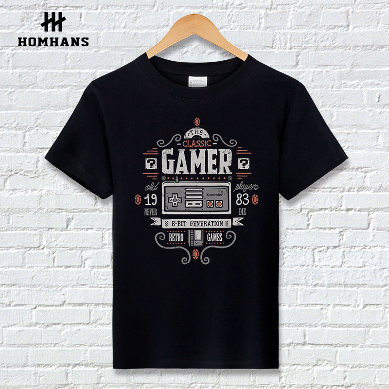 红韩FC红白机老游戏经典回忆任天堂纪念T恤魂斗罗马里奥水管工夏