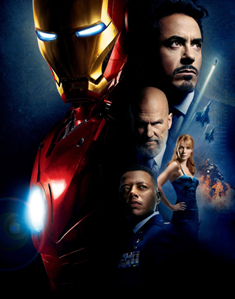 钢铁侠美国酒吧装饰画电影海报