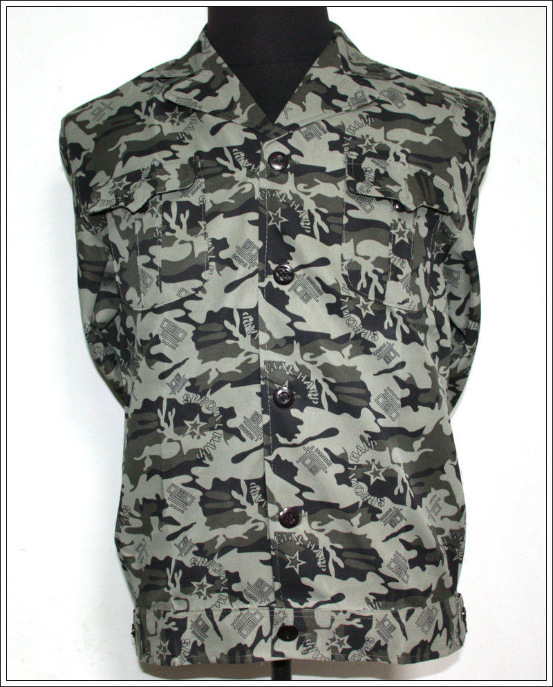 帆布迷彩长袖耐脏劳动服男士夹克