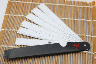 6片扇形比例尺多比例 设计用尺多功能尺 折叠尺 绘图制图工具包邮