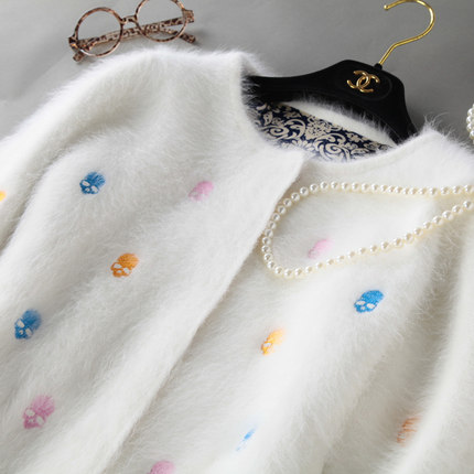 <em>2015</em>款秋冬<em>长毛</em>貂绒<em>开衫</em>外套<em>女</em>加厚<em>长毛</em>水貂