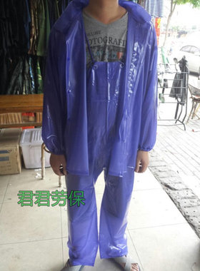 正品雨衣雨裤套装成人加厚款吊带
