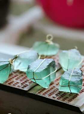 原石手工打磨送礼生日吊坠项链