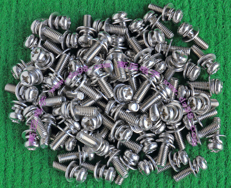 m4x12 4mm 不锈钢 十字 带 垫片 螺丝 公制 4毫米 螺纹 100只价