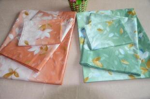 床单 外贸纯棉单人四件套 210 被套160 枕套 全棉60支平纹高支棉