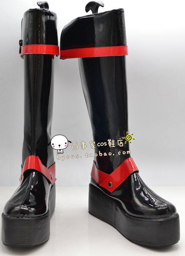 驱魔格雷少年(DGM)神田优 三代(黑红版) COSPLAY鞋 cos鞋定制