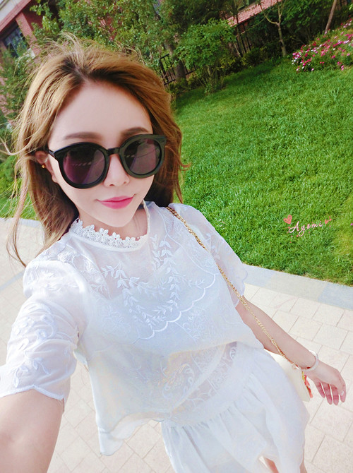 千颂伊同款墨镜刘涛鹿晗太阳镜女椭圆形脸花样姐姐林志玲太阳眼镜