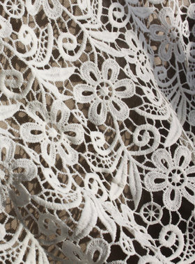 diy重工水溶钩花蕾丝服装布料