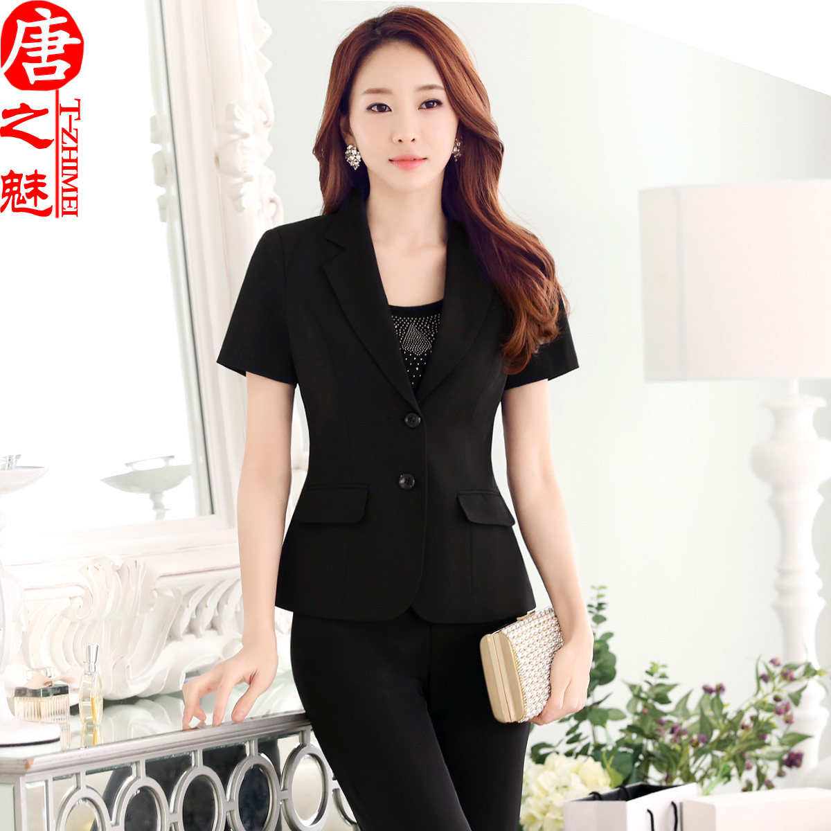 Occupation Women's wear man 's suit Dress summer lady work clothes uniform hotel Reception coverall Foreman Short sleeved Taokuin the Women's clothing/Boutique , Set/Student uniforms/Work uniforms , Career skirt suits  category - from Buy2taobao.com to provide professional Taobao agent buy service