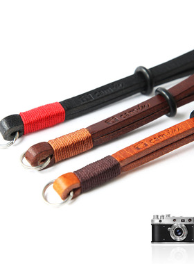 cam-in 真皮单反数码照相机手腕带 适用微单徕卡圆孔腕带cam4110