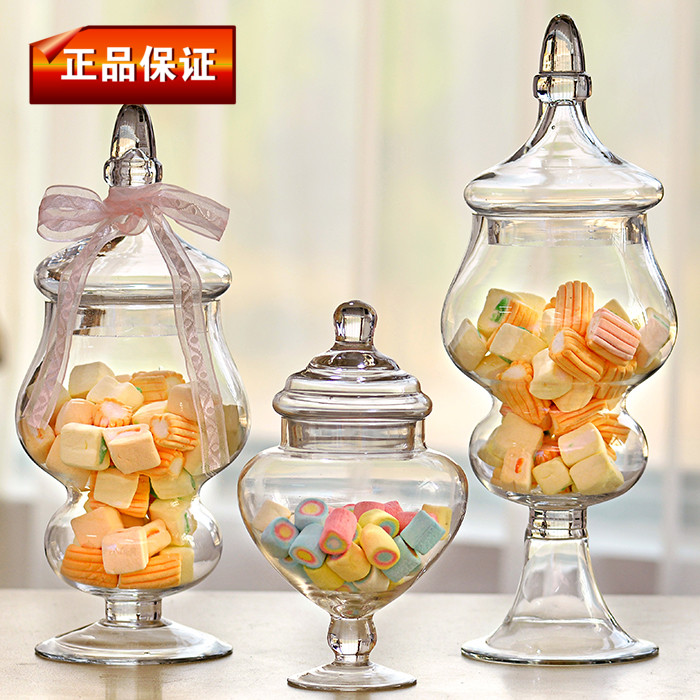 欧式风婚庆玻璃储物罐包邮特价