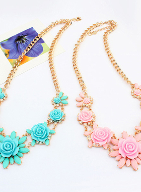 漂亮大花朵韩版民族风女士吊坠