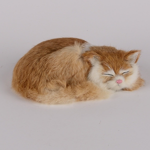 孟宴臣家同款猫 仿真猫可爱睡猫家居摆件公仔网红猫毛绒玩具玩偶