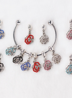 diy欧美手链百搭花朵吊坠新品