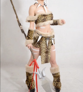英雄联盟人物狂野女猎手奈德丽经典皮肤cosplay一下动漫服饰定做