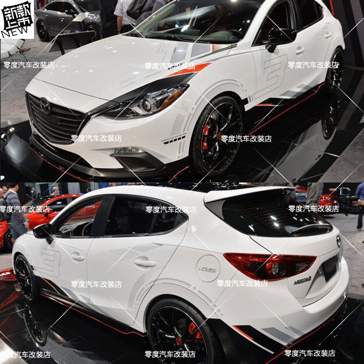 马自达cx-5 3 6阿特兹汽车贴纸拉花 昂克赛拉SUV车型个性改装贴纸