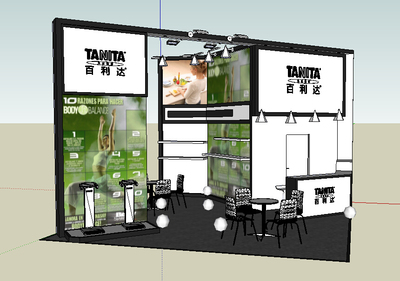 小展台SU模型设计草图大师环艺sketchup设计素材源文件skp