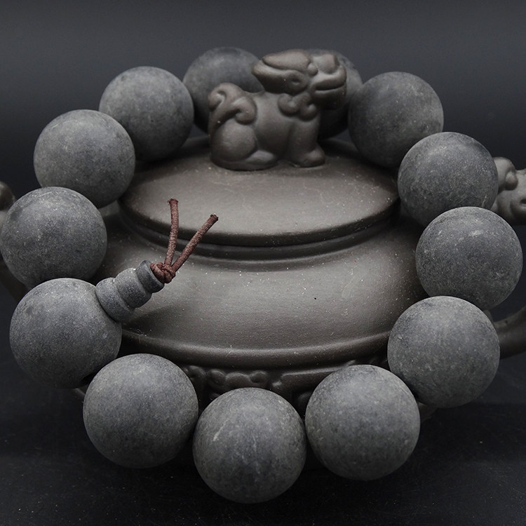 天然灵草类矿石药珀药柏18mm佛珠手串手链念珠 琥珀蜜蜡水晶手串