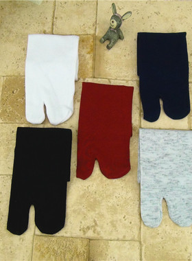 10双包邮春秋款 男女涤棉中筒袜2趾袜 木屐二指袜子分趾 厂价促销