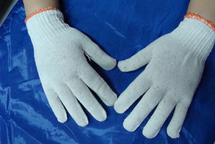 500克细纱本白棉纱手套工作劳保手套加密作业防护手套