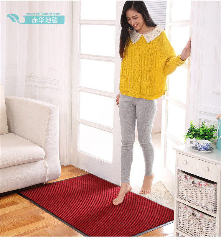 PVC条纹地毯室外入户进门玄关厨房门厅门口迎宾脚垫厨房防滑地垫