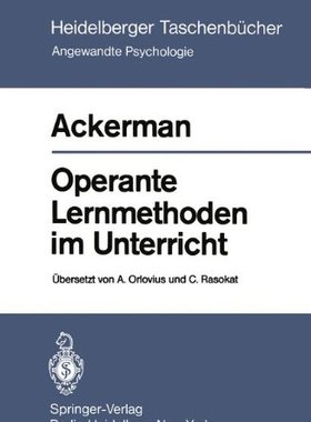 【预订】Operante Lernmethoden Im Unterricht