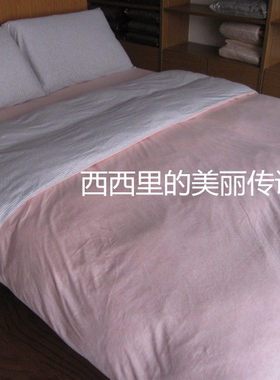 简单裸睡全棉良品加厚针织天竺棉被套与原单包邮四件套床笠式包邮