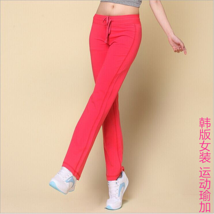 2019新款韩版潮女装户外运动裤卫裤女式休闲品牌纯棉瑜加裤子