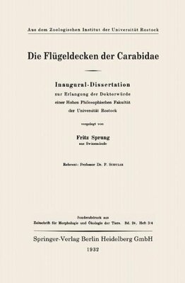 【预订】Die Flugeldecken Der Carabidae: Inau...