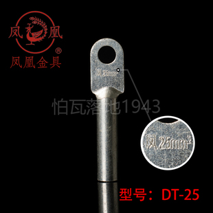 铜接头 一只价 正品 镀锡堵油式 接线端子 B级 25MM2铜鼻子 凤凰