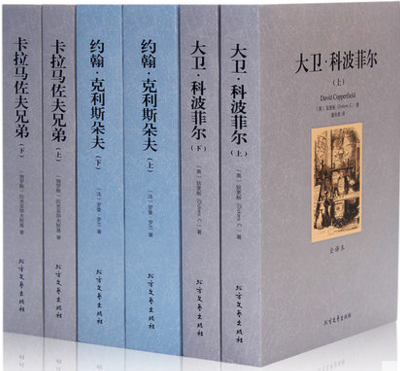 正版 世界名著3种6册 约翰·克利斯朵夫 大卫·科波菲尔 卡拉马佐夫兄弟外国文学名著小说套装 世界文学名著 青少年文学读物