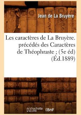【预售】Les Caracteres de La Bruyere. Precedes Des Car...