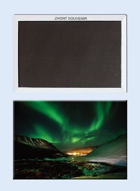 卡通欧洲 挪威极光 美景 磁性冰箱贴 家居装饰旅行纪念品个性创意