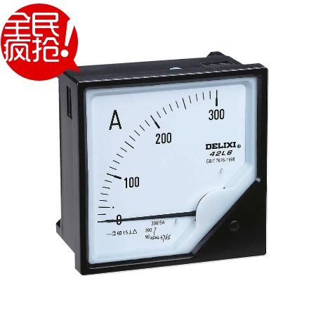 原厂现货正泰42L6-A 400 500 600 800/5A面板安装指针交流电流表
