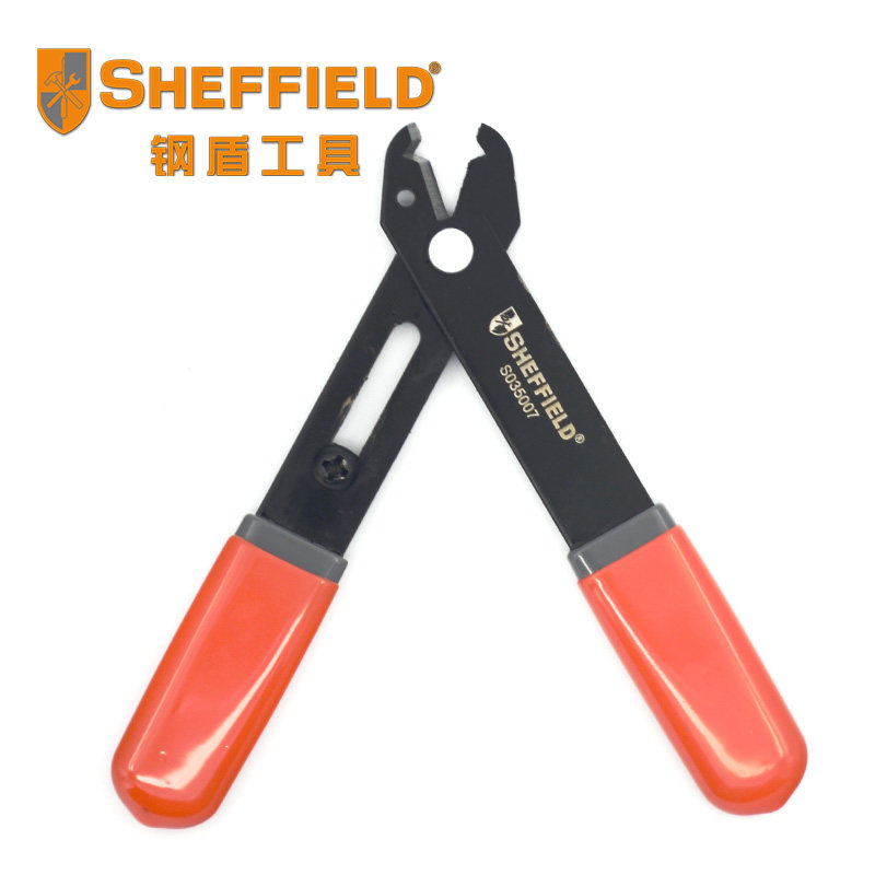 钢盾5寸剥线钳可调节剥线器电工钳剪线弯线多功能扒皮光纤钳扒皮