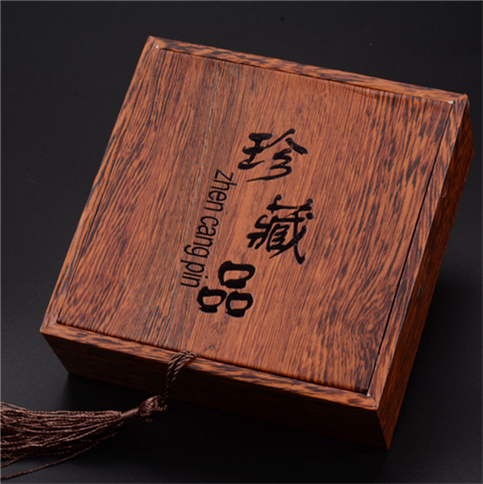 古典木纹珍藏品佛珠手串盒子经典清明上河图手链盒首饰包装紫檀盒
