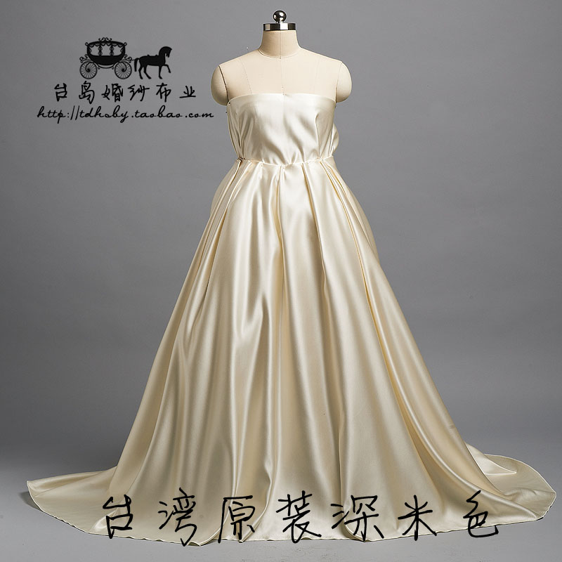 靠垫婚纱布料cosplay厚缎礼服