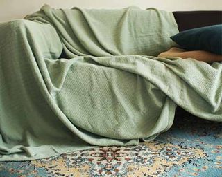 外贸清新纯色编织沙发毯亲肤空调被外贸空调被简约空调被